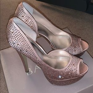Bakers rhinestone high heel shoes